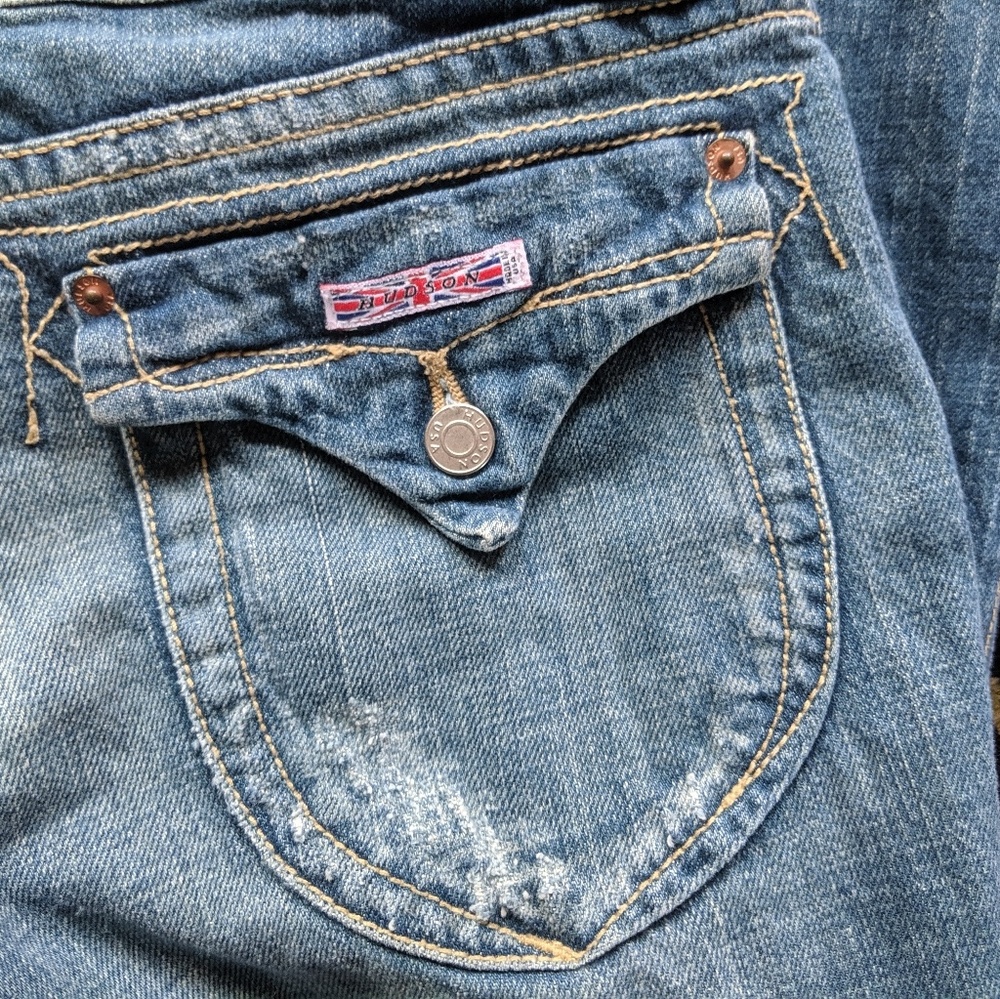 Distressed Hudson Jeans - like new!
